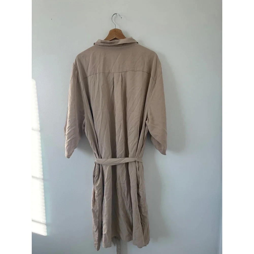 New Torrid Tan Mini Waist-Tie Shirt Dress – Size 4X - Picture 7 of 7